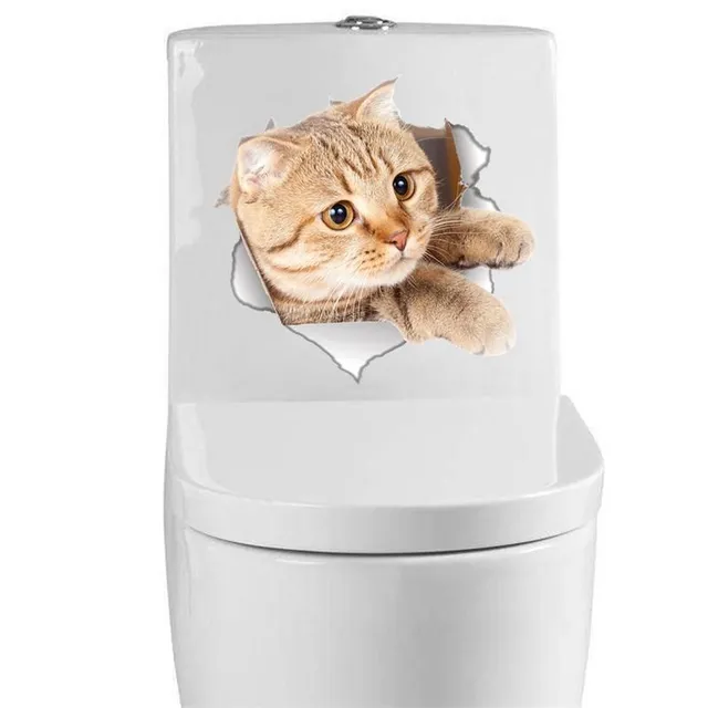 3D stickers on WC CAT