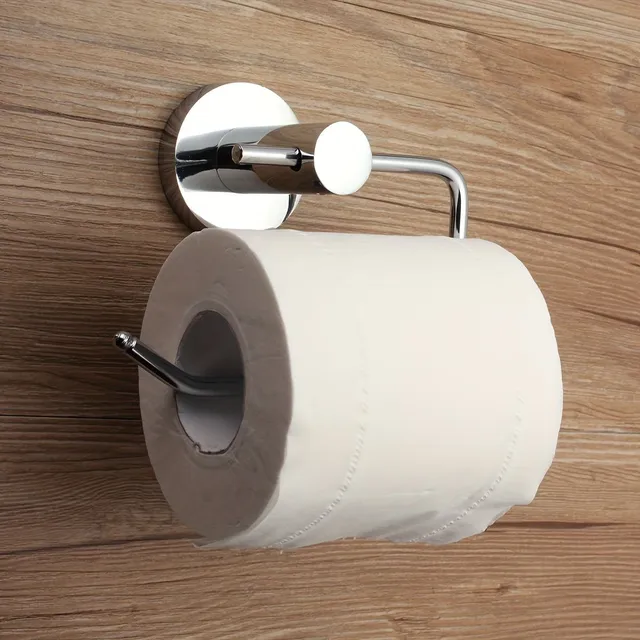 Toilet paper holder with storage space