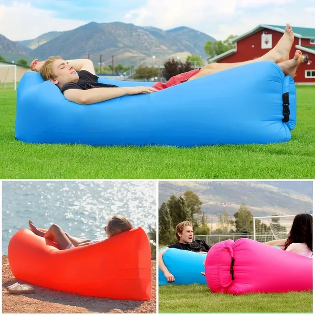 Inflatable waterproof portable deckchair - suitable for garden, beach, camping