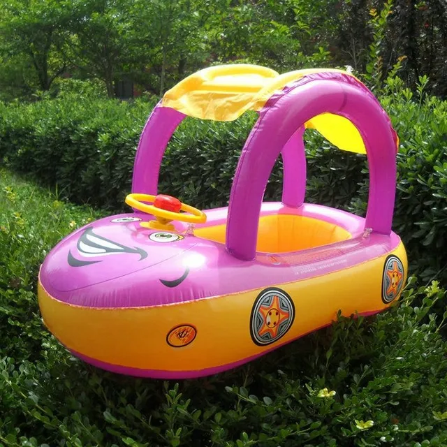 Children's swim-inflatable seat and rescue ring