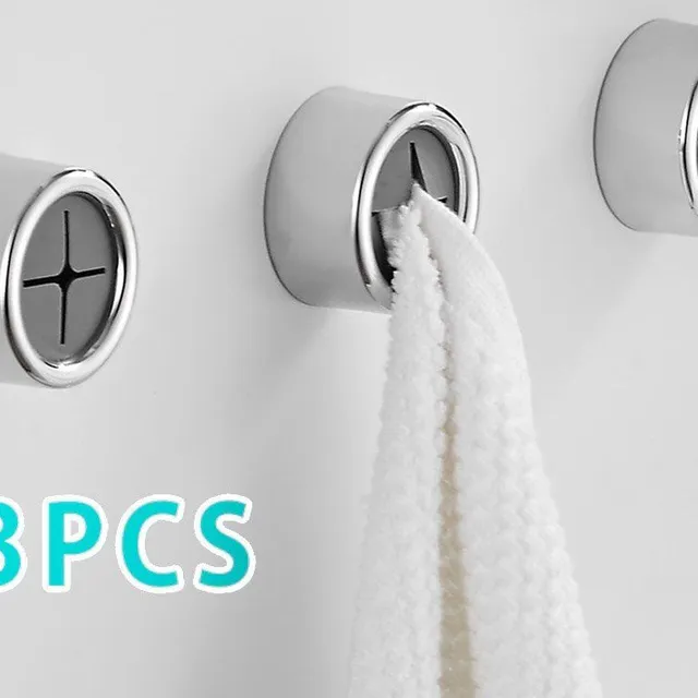 3 pieces of self-supporting towel holders