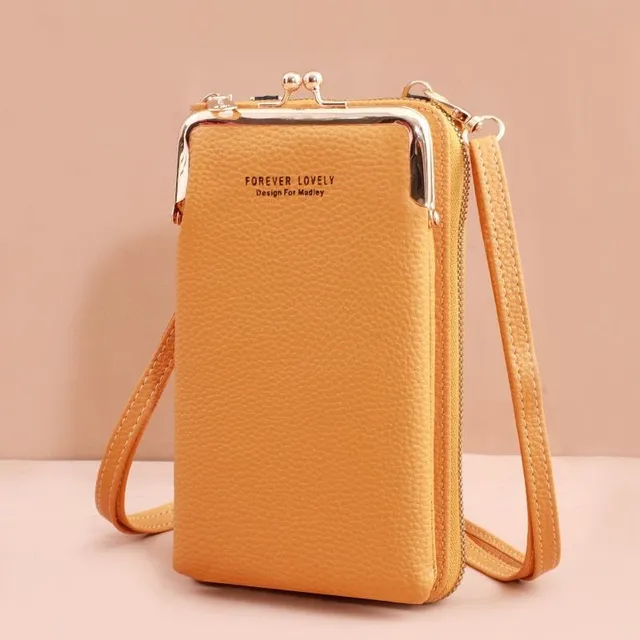 Elegant mini handbag with wallet and pocket