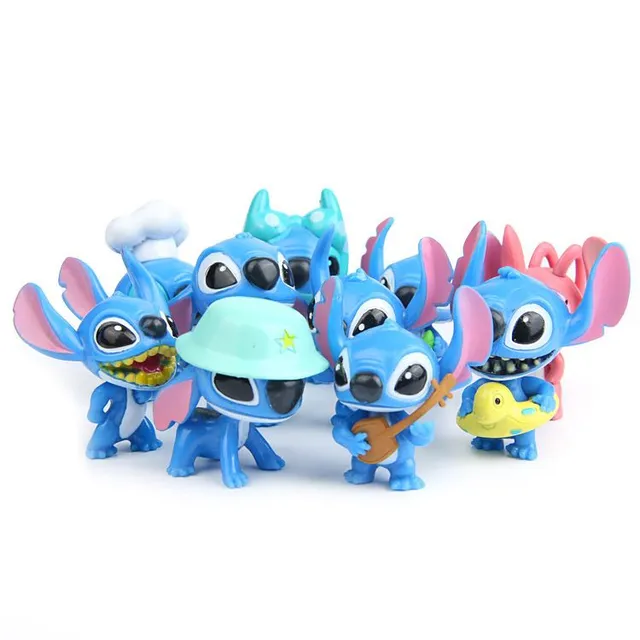 Set creativ de figurine pentru copii cu personajul animat preferat Stitch - 10 bucăți