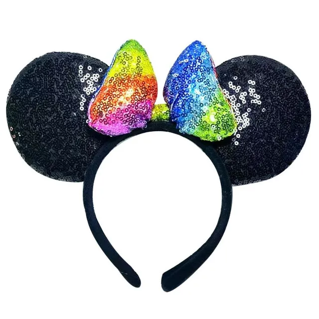 Gyermek divatos villantott fejpánt fül Mickey és Minnie egér motívumok