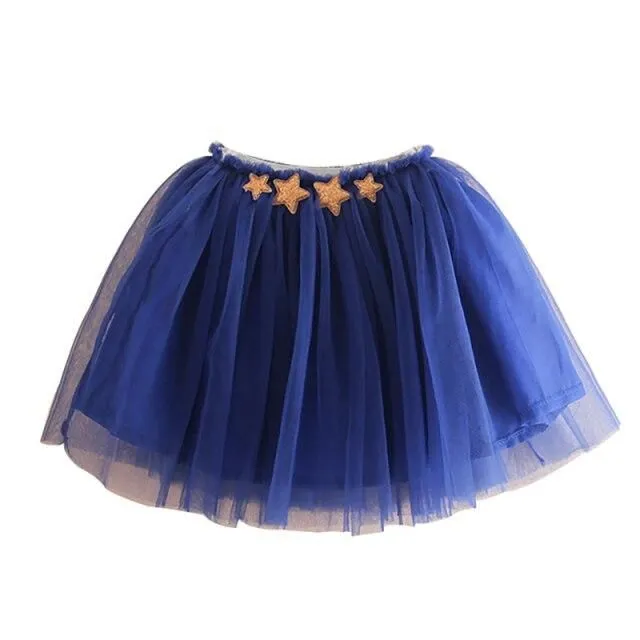 Girl's tulle skirt with stars