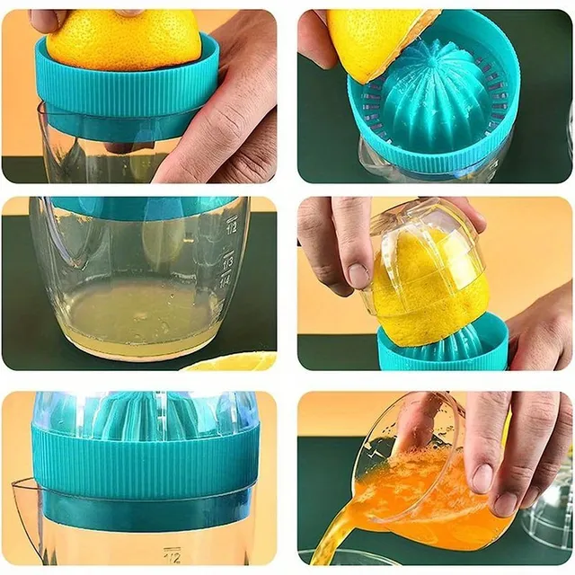 Hand-operated citrus fruit press of domestic ABS plastic