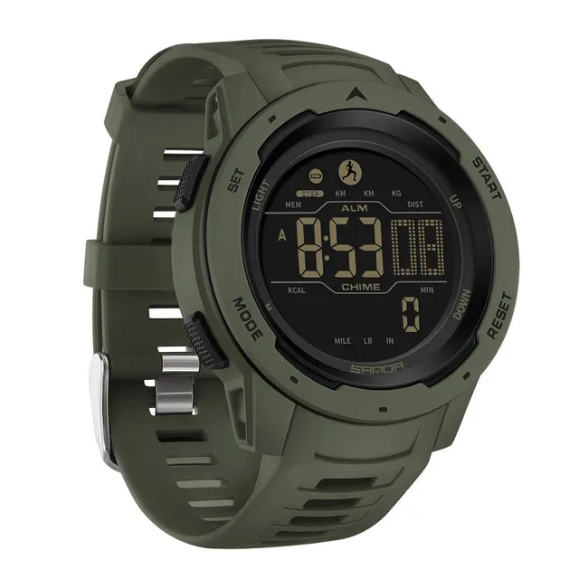 Sanda Kalorimetr: Multifunkční pánské hodinky ve vojenském stylu s odolností proti nárazům