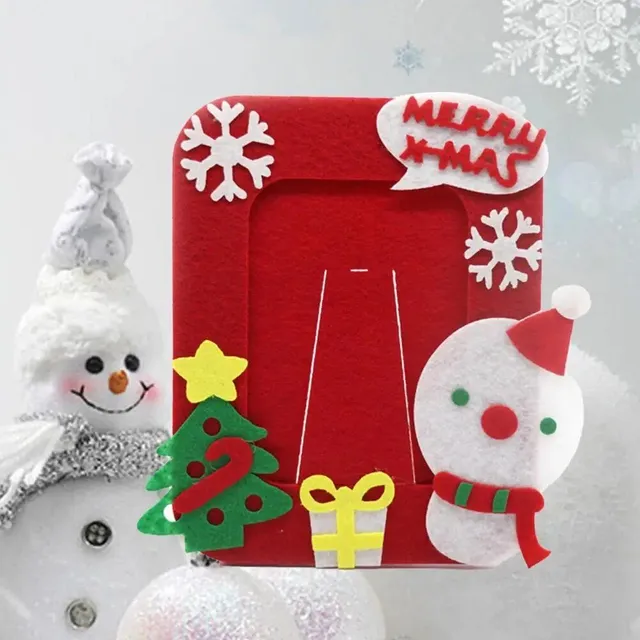 Aranyos dekoratív képkeret karácsonyi motívum - 4 változat