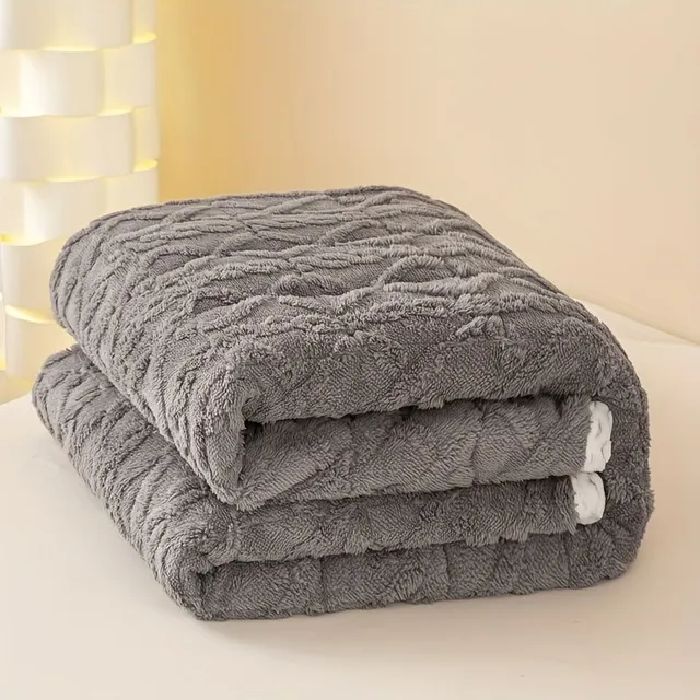 Jemná a prodyšná podložka na matraci - Mléčná fleeceová tenká s bavlněnou sponou