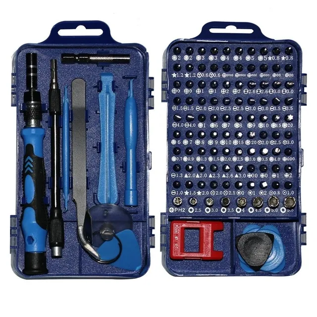 Set of multifunction screwdrivers 115 pcs Set of screwdrivers for repair of electronics and phones Professional set for repair of phones, PCs and electronics