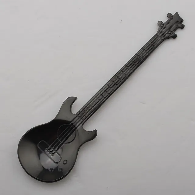 Guitar-shaped spoon