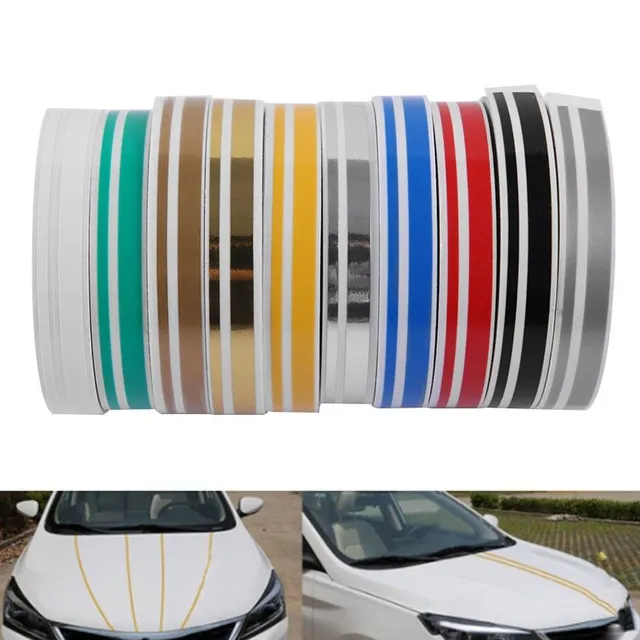 Decorating tape for a car