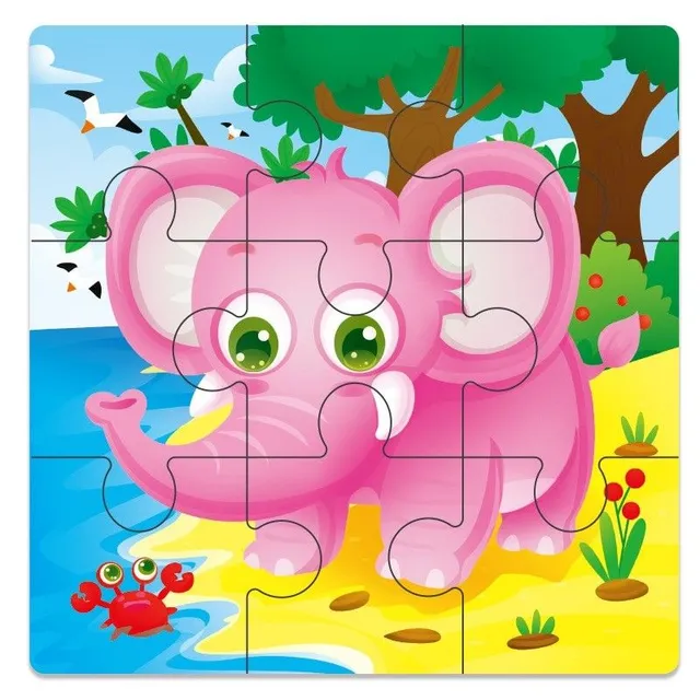 Wooden puzzle pieces Tomi 5
