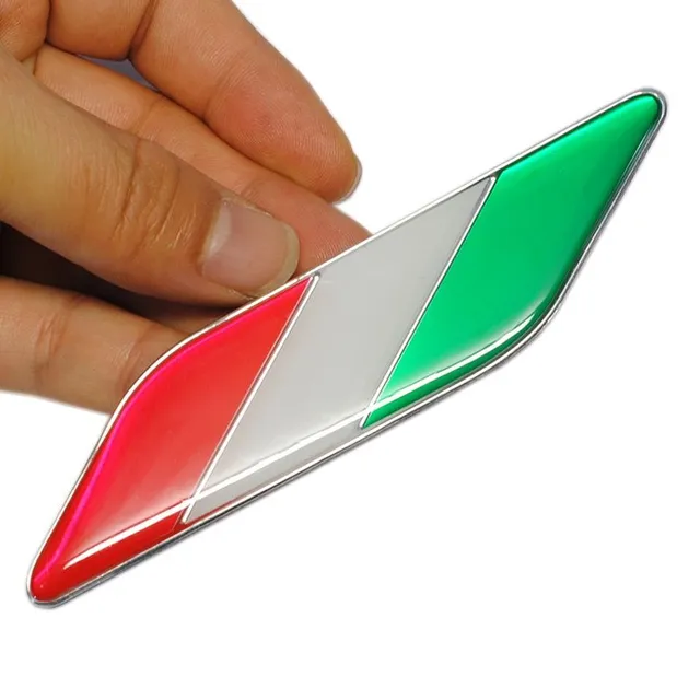 Naklejka na flagę włoskiego samochodu 2 k