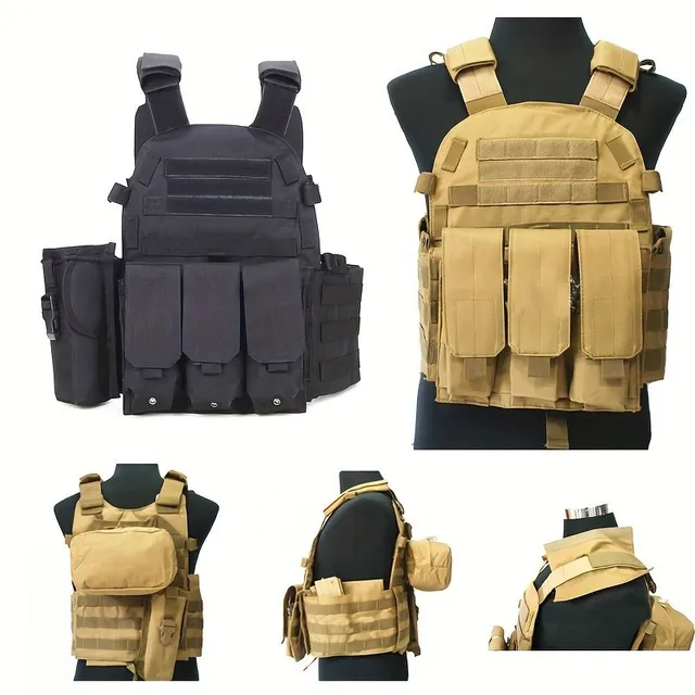 600D Oxford Tkanina Outdoor Vest, Multifunctional Fighting Vest, Outdoor Training Equipment CS