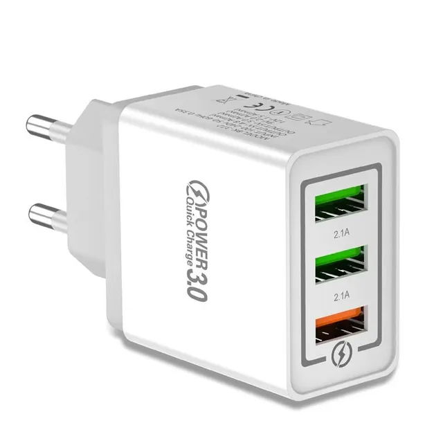 Adaptor de încărcare de rețea cu 3 porturi Quick Charge