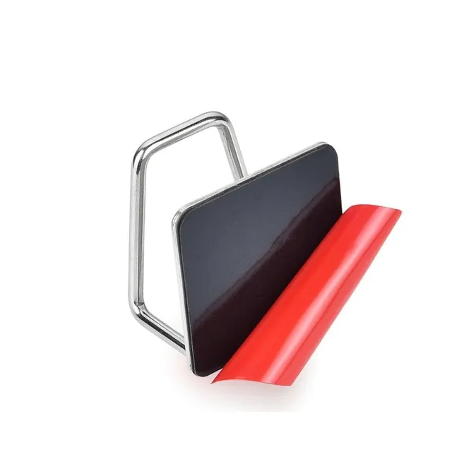 Stainless steel holder for dishwasher sponge