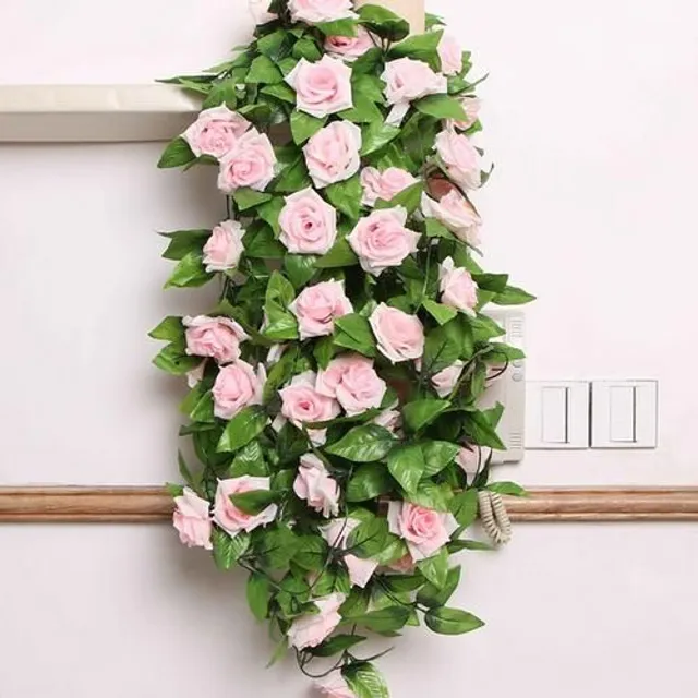 Artificial roses with leaves for home or wedding events