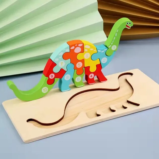 Children's wooden numbered puzzles in different shapes Antonio