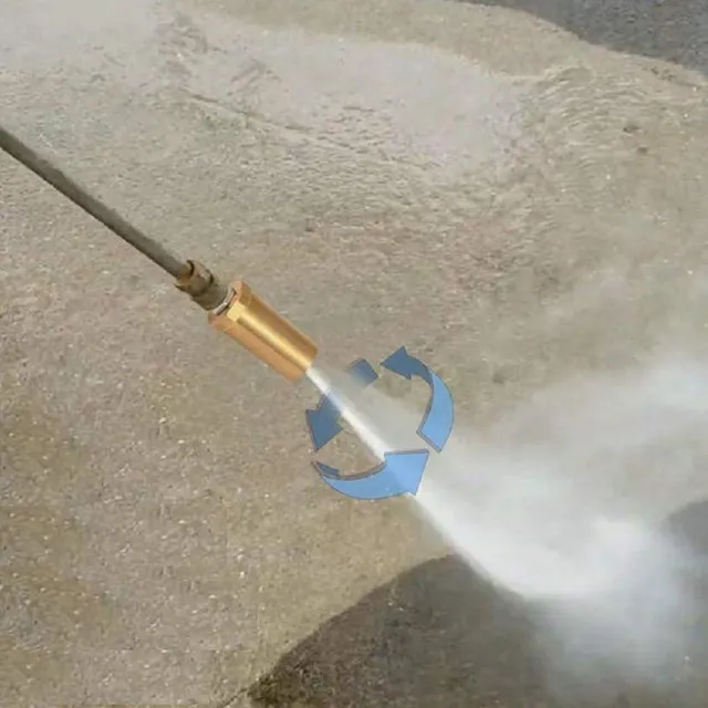 Rotary nozzle for pressure washers