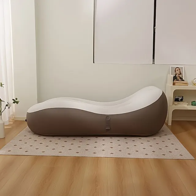 Inflatable couch 2v1 with built-in pump