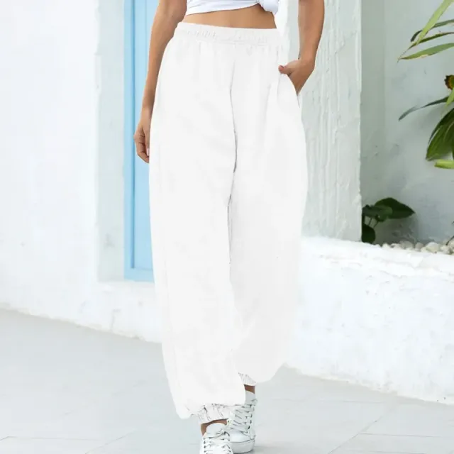 Women's baggy sweatpants with high waist