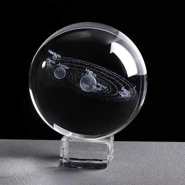 Engraving ball of the solar system
