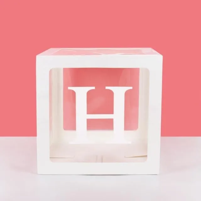 Cuburi transparente cu litere