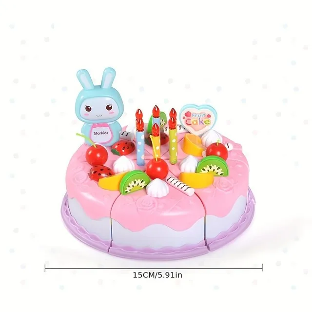 Plne farebná detská torta, 37 ks, rodinná hra - Unisex hračka pre deti od 3 rokov