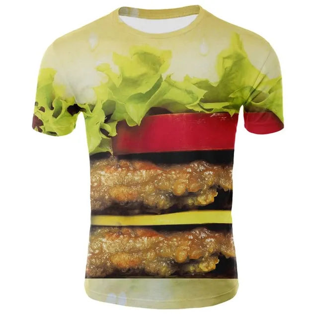 T-shirt a manica corta da uomo con stampa Food / Beer