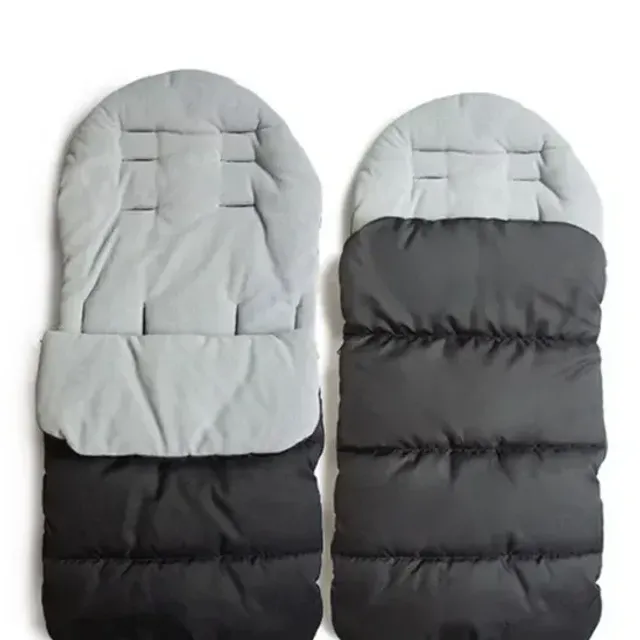 Universal sleeping bag for stroller with foot protection and warm wind pillow for children