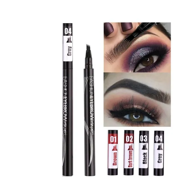 Crayon liquide waterproof pour dessiner les sourcils - peigne