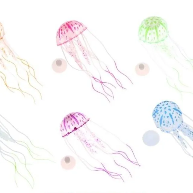 Kremičitá medúza do akvária