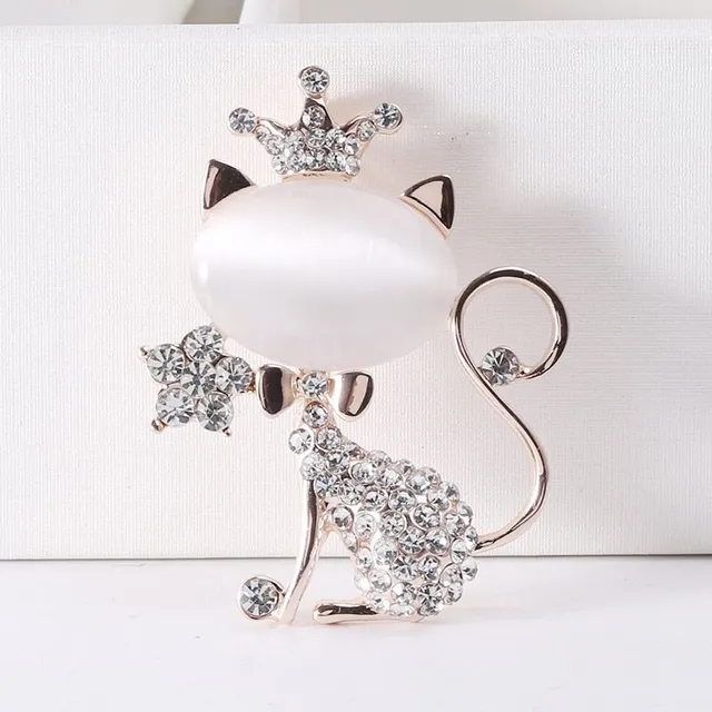 Modern decorative brooch Cat