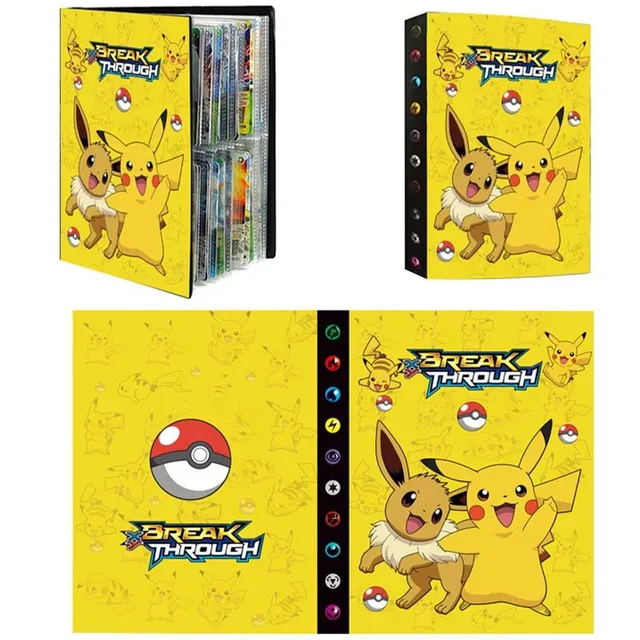 Stílusos modern trendi Gyűjthető kártya album a téma a népszerű Pokémon