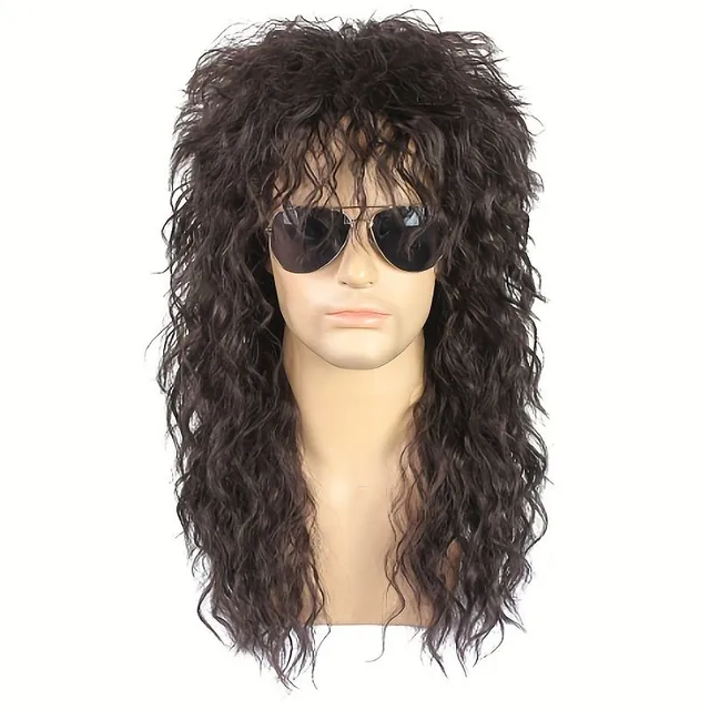 4 Styles, Unique long curly punk wig for men - Halloween, Cosplay, Costumes, Decoration, Photography