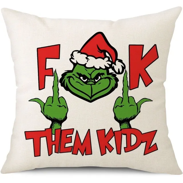 Christmas practical pillowcase with Grinch printing