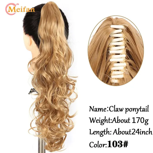 Rövid Wavy Claw Conytail Clip A haj kiterjesztései Fekete Barna Pony Tail Clip In Hair Tail Natural Fake Hair Extensions