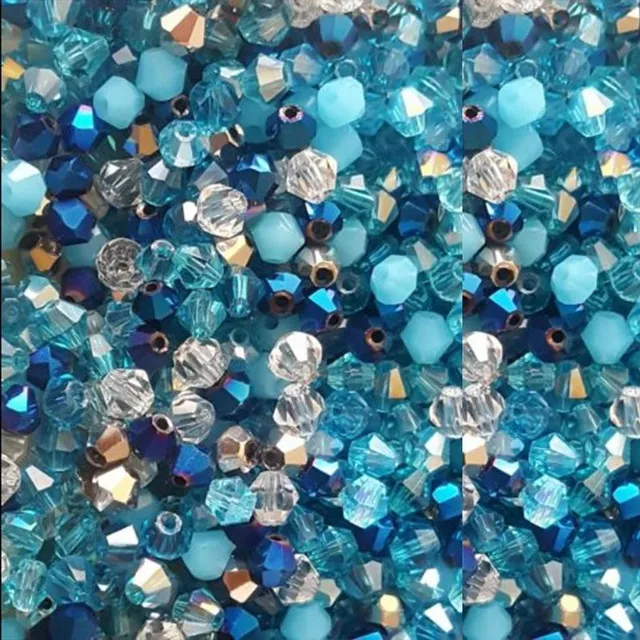 Sada sklenených korálok na výrobu šperkov - malé korálky na náramky, náhrdelníky, prstene - tvorba