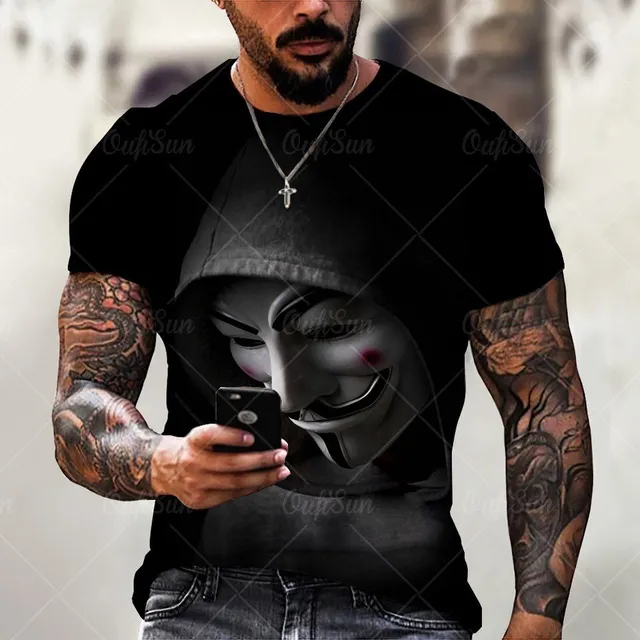 Men's short sleeve T-shirt with print - Joker