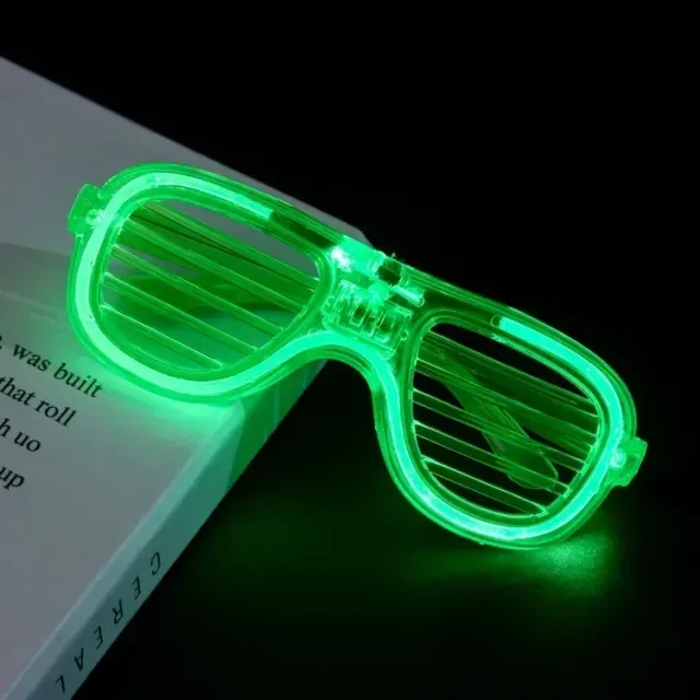 Neon glowing LED glasses for parties for children and adults