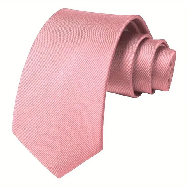 Men's single-color tie suitable for business meetings, weddings and balls