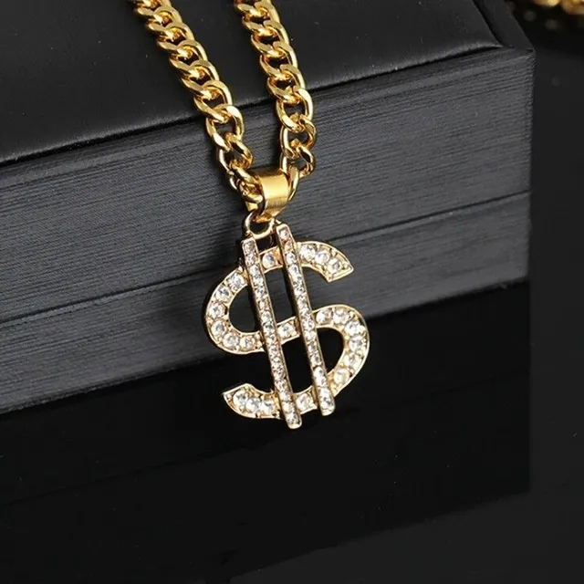 Necklace with dollar D374