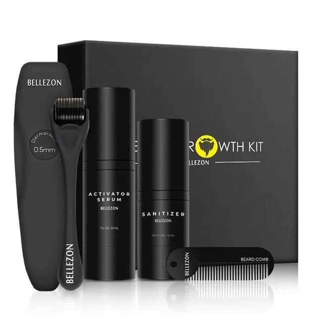 Beard growth support kit