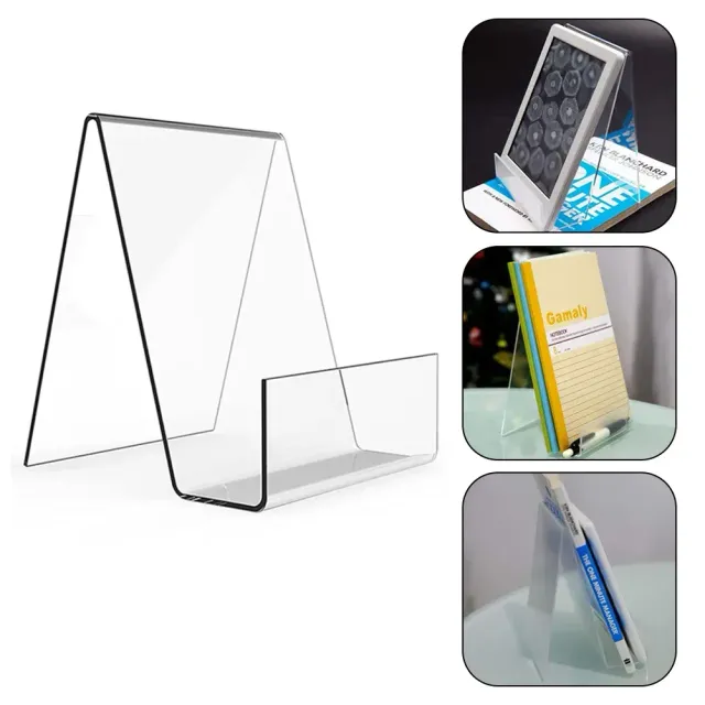 Multifunctional stand made of transparent acrylic - suitable for telephone or books