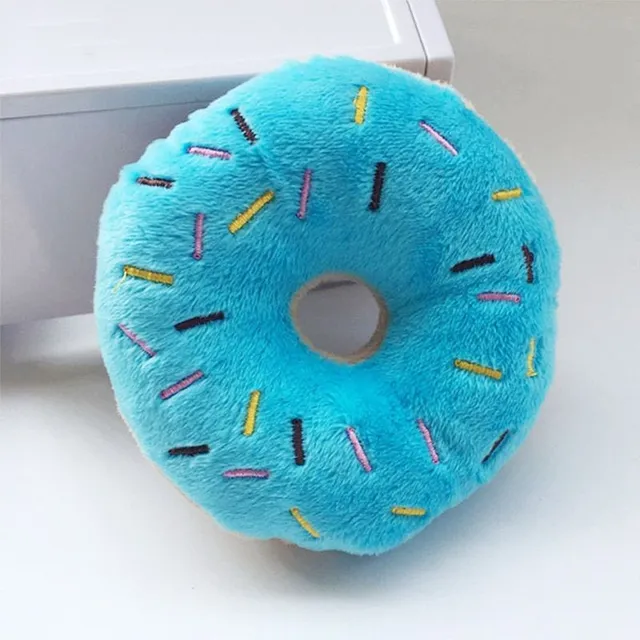 Roztomilá plyšová hračka pro psy ve tvaru donutu - několik barevných variant Emilia