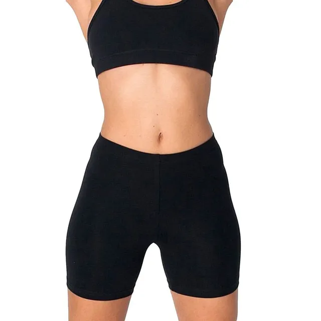 Női trend egyszínű sport alkalmi rugalmas rövidnadrágok fél combok - különböző típusú