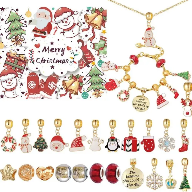 Advent calendar with different beads for bracelet