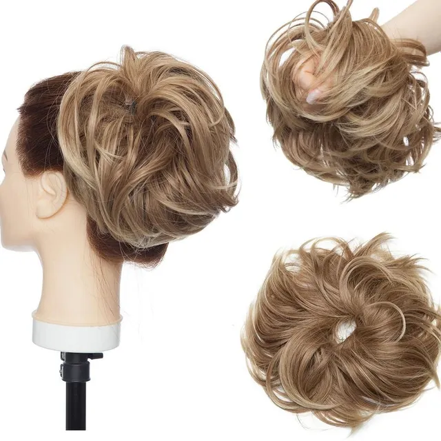 Postiche pour cheveux - chignon avec élastique