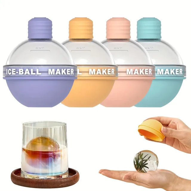 4pc Silicone form for ice balls - whiskey and cocktails